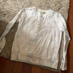 Vintage havana laced up tie dye top size small